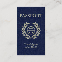 paspoort reisbureaus visitekaartje