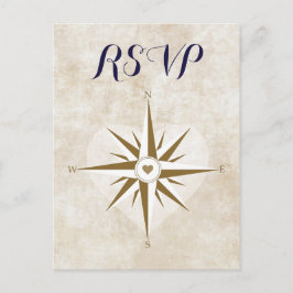 Paspoort Reizen RSVP Briefkaart Bestemming Bruilof