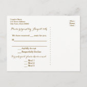 Paspoort Reizen RSVP Briefkaart Bestemming Bruilof (Achterkant)