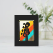 Paspoort | Retro  gitaarspeler Bedankkaart (Staand voorkant)