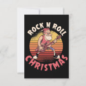 Paspoort | Rock N Roll Kerstmis RSVP Kaartje (Voorkant)