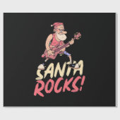 Paspoort | Santa Rocks Guitar Cadeaupapier (Vlak)