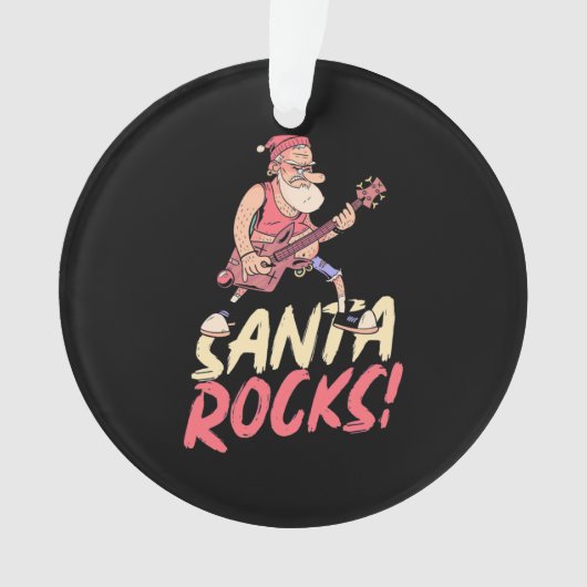 Paspoort | Santa Rocks Guitar Ornament (voorkant)
