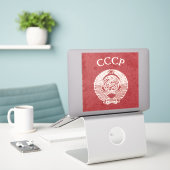 paspoort Sovjet-Unie Sticker (Laptop op bureau)