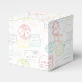 Paspoort Stempel Pastel Op & Weg Favorietendozen Bedankdoosjes