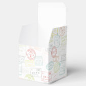 Paspoort Stempel Pastel Op & Weg Favorietendozen Bedankdoosjes (Geopend)
