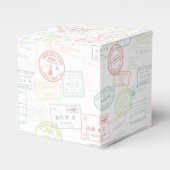 Paspoort Stempel Pastel Up & Away Party Favor Boxe Bedankdoosjes (Voorkant Zijde)