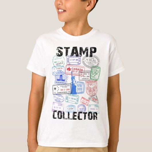 Paspoort Stempels Shirt Reis Vakantie (Voorkant)