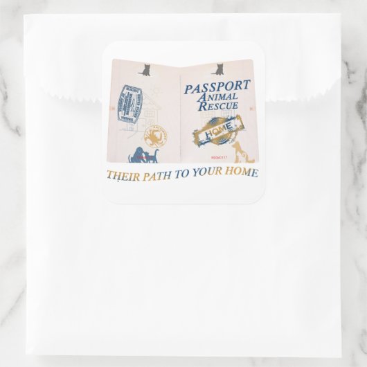 Paspoort Sticker (Tas)