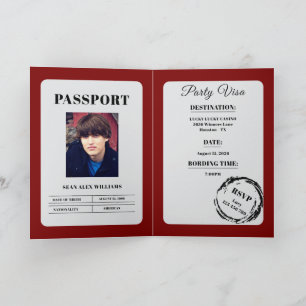 Paspoort Stijl Uniseks Verjaardagsfeest Kaart
