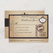  paspoort Ticket RSVP (Voorkant / Achterkant)