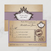  paspoort Ticket RSVP (Voorkant / Achterkant)