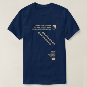 paspoort van bosnië en herzegovina t-shirt