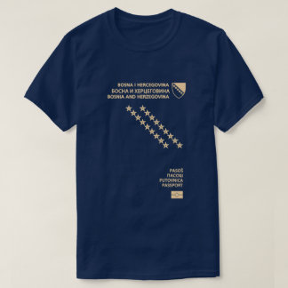 paspoort van bosnië en herzegovina t-shirt