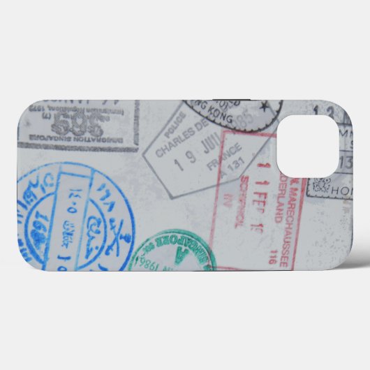 Paspoort Visa Design Apple Iphone Case Design (Achterkant (horizontaal))