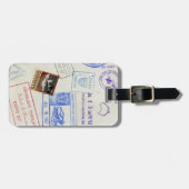  paspoort Visa Stamps Bagagelabel (Voorkant horizontaal)