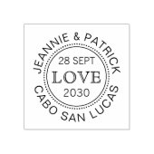 Paspoort Visa Style Travel Theme Weddenschap Rubberstempel (Afrduk)