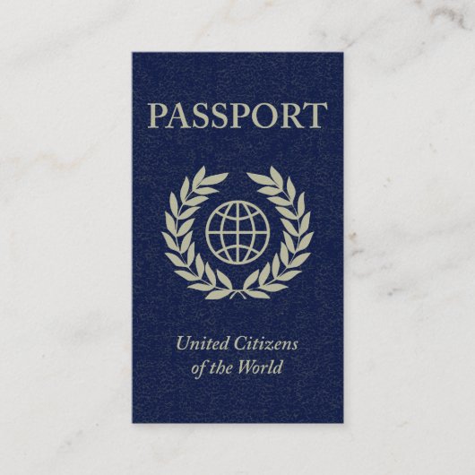 paspoort visitekaartje (Voorkant)