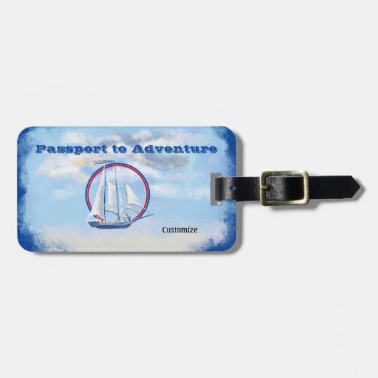 Paspoort voor aangepast acryl-Bagagelabel voor avo Bagagelabel (Voorkant horizontaal)