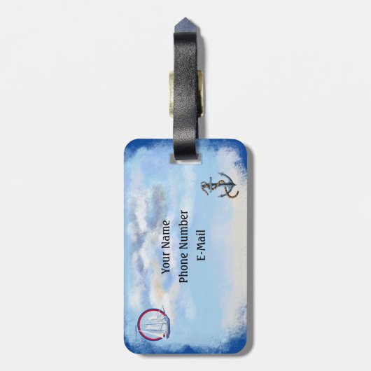 Paspoort voor aangepast acryl-Bagagelabel voor avo Bagagelabel (Achterkant verticaal)