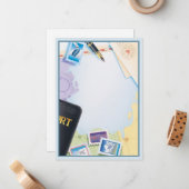 Paspoort voor bestemming © notitiekaartje (Voorkant / Achterkant in situ)