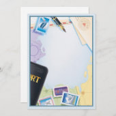 Paspoort voor bestemming © notitiekaartje (Voorkant / Achterkant)