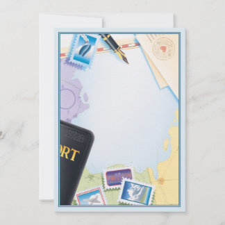 Paspoort voor bestemming © notitiekaartje