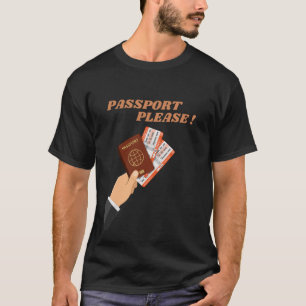 Paspoort Wanderlust Reizen T-shirt