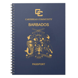 Paspoortafdekking Barbados Notitieboek