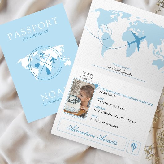 Paspoortavontuur wacht op Blue Boy 1st Birthday