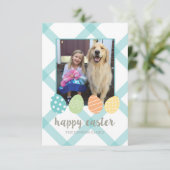 Paspoortblauwe kaart voor eitjes (Staand voorkant)