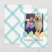 Paspoortblauwe kaart voor eitjes (Voorkant / Achterkant)