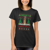 Paspoortboom verlicht de lelijke Santa Belgische M T-shirt (Voorkant)