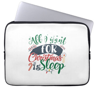 Paspoortcadeau | Alles wat ik voor Kerstmis wil is Laptop Sleeve
