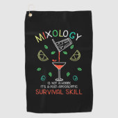 Paspoortcadeau | Bartender Mixoloog Golfhanddoek (Voorkant)