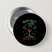 Paspoortcadeau | Bartender Mixoloog Ronde Button 7,6 Cm (Voorkant /achterkant)