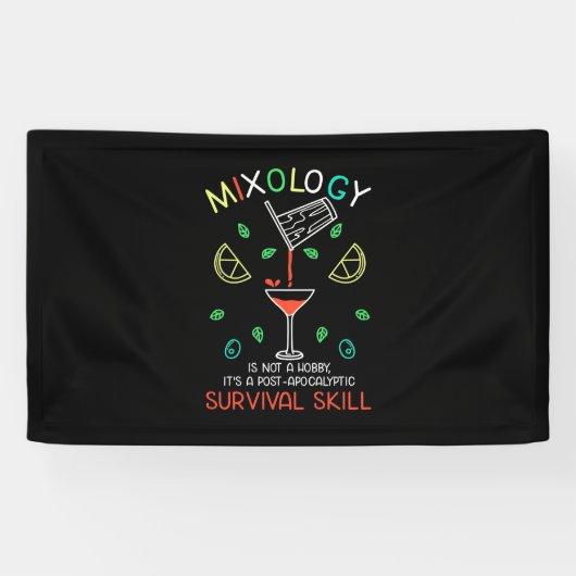 Paspoortcadeau | Bartender Mixoloog Spandoek (Horizontaal)