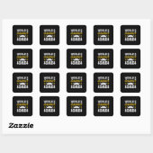 Paspoortcadeau | De grootste vader ter wereld Vierkante Sticker (Vel)