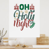 Paspoortcadeau | Heilige nacht Poster (Keuken)