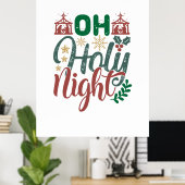 Paspoortcadeau | Heilige nacht Poster (Thuiskantoor)