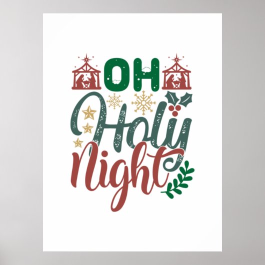 Paspoortcadeau | Heilige nacht Poster (Voorkant)
