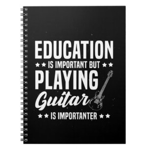 Paspoortcadeau Het afspelen van gitaar is belang Notitieboek