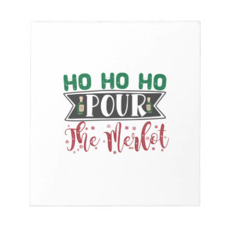 Paspoortcadeau | Ho Ho Pour de Merlot Notitieblok