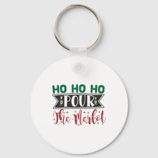 Paspoortcadeau | Ho Ho Pour de Merlot Sleutelhanger