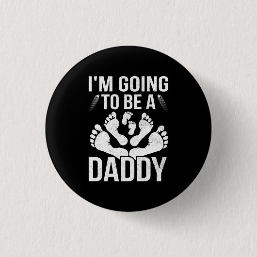 Paspoortcadeau | Ik word papa Ronde Button 3,2 Cm (Voorkant)