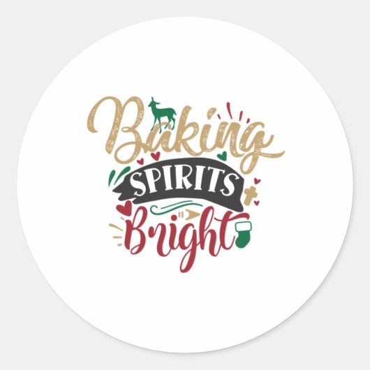 Paspoortcadeau | Kreukspiritjes voor het bakken Ronde Sticker (Voorkant)