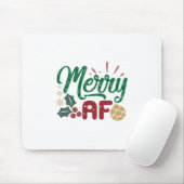 Paspoortcadeau | Merry AF Cool Sassy Muismat (Met muis)