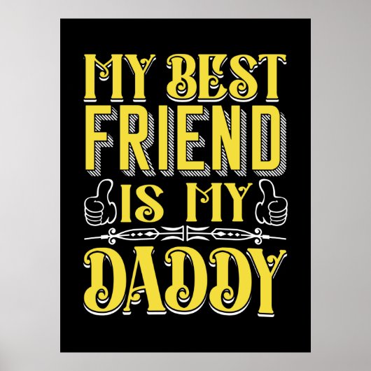 Paspoortcadeau | Mijn beste vriend is mijn vader Poster (Voorkant)
