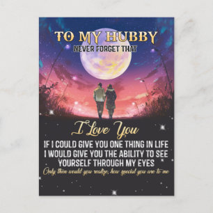 Paspoortcadeau Naar mijn Hubby waar ik van hou Aankondigingskaart