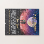 Paspoortcadeau | Naar mijn Hubby waar ik van hou Legpuzzel (Horizontaal)